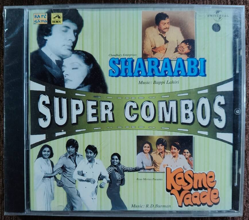 Super Combo Sharaabi (1984) Bappi Lahiri - Kasme Vaade (1977) R.D. Burman Pre-Owned Saregama-HMV-Universal Audio CD