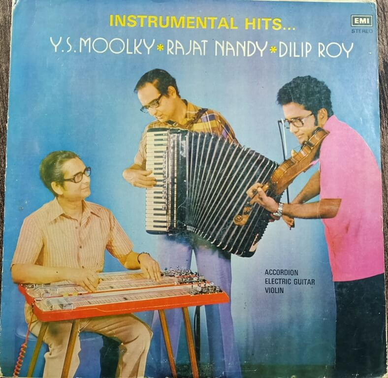 Instrumental Hits… (1977) Y. S. Moolky, Dilip Roy, Rajat Nandy Pre-Owned Odeon 12" Vinyl Record Jacket