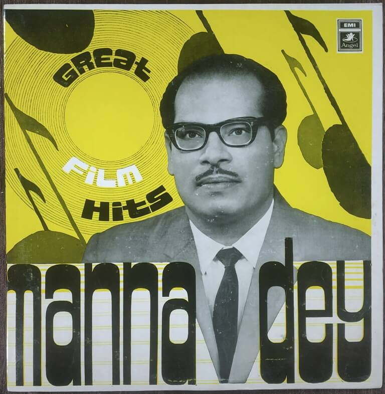Manna Dey – Great Film Hits (1969) Compilation Pre-Owned Vinyl, 12" Odeon LP Record