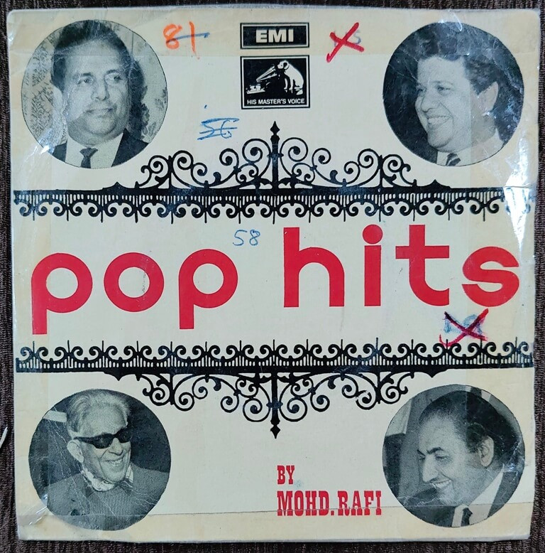 Mohd. Rafi - Pop Hits (1969) Shankar-Jaikishan Pre-Owned Vinyl, 7" SP Record