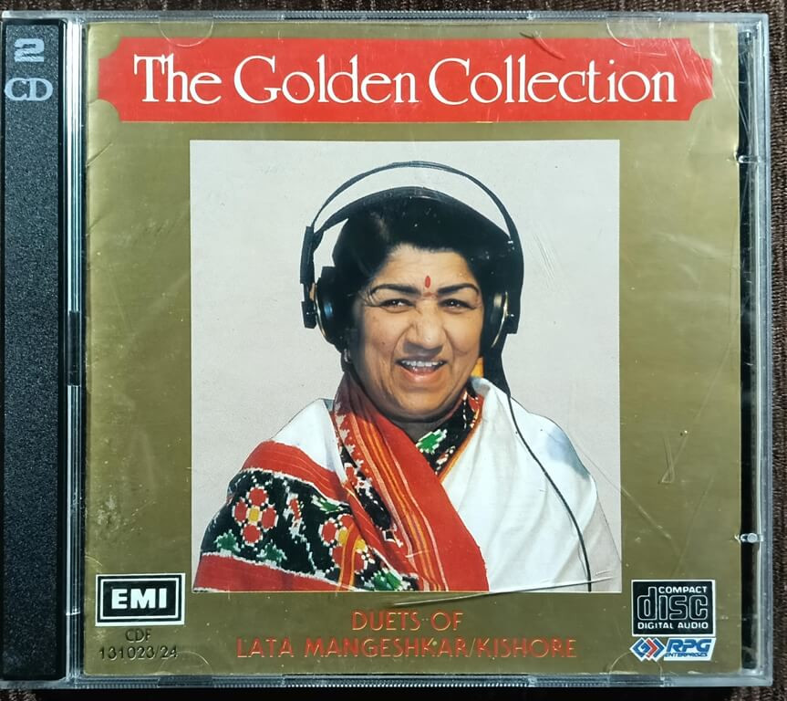 Lata Mangeshkar / Kishore Kumar – The Golden Collection - Duets Of Lata Mangeshkar / Kishore Kumar (1986) Bollywood OST Compilation Pre-Owned EMI Imported Double Audio CD Set