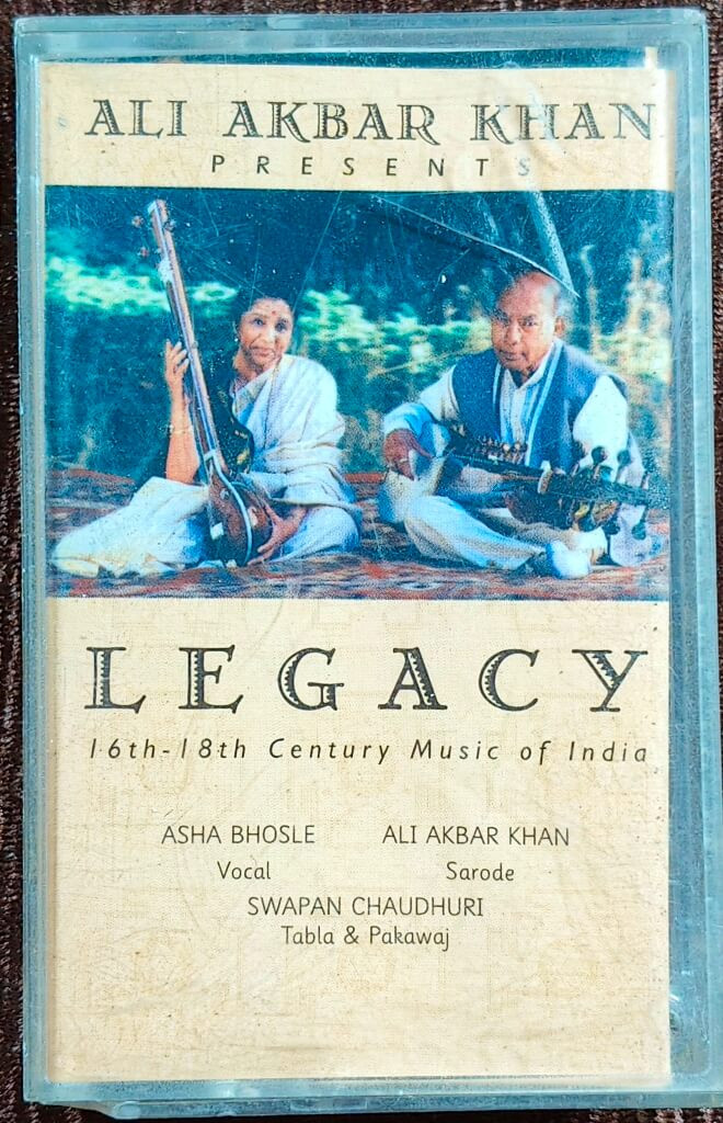 Asha Bhosle & Ali Akbar Khan - Legacy (1996) Ali Akbar Khan Pre-Owned Music Today Audio Cassette