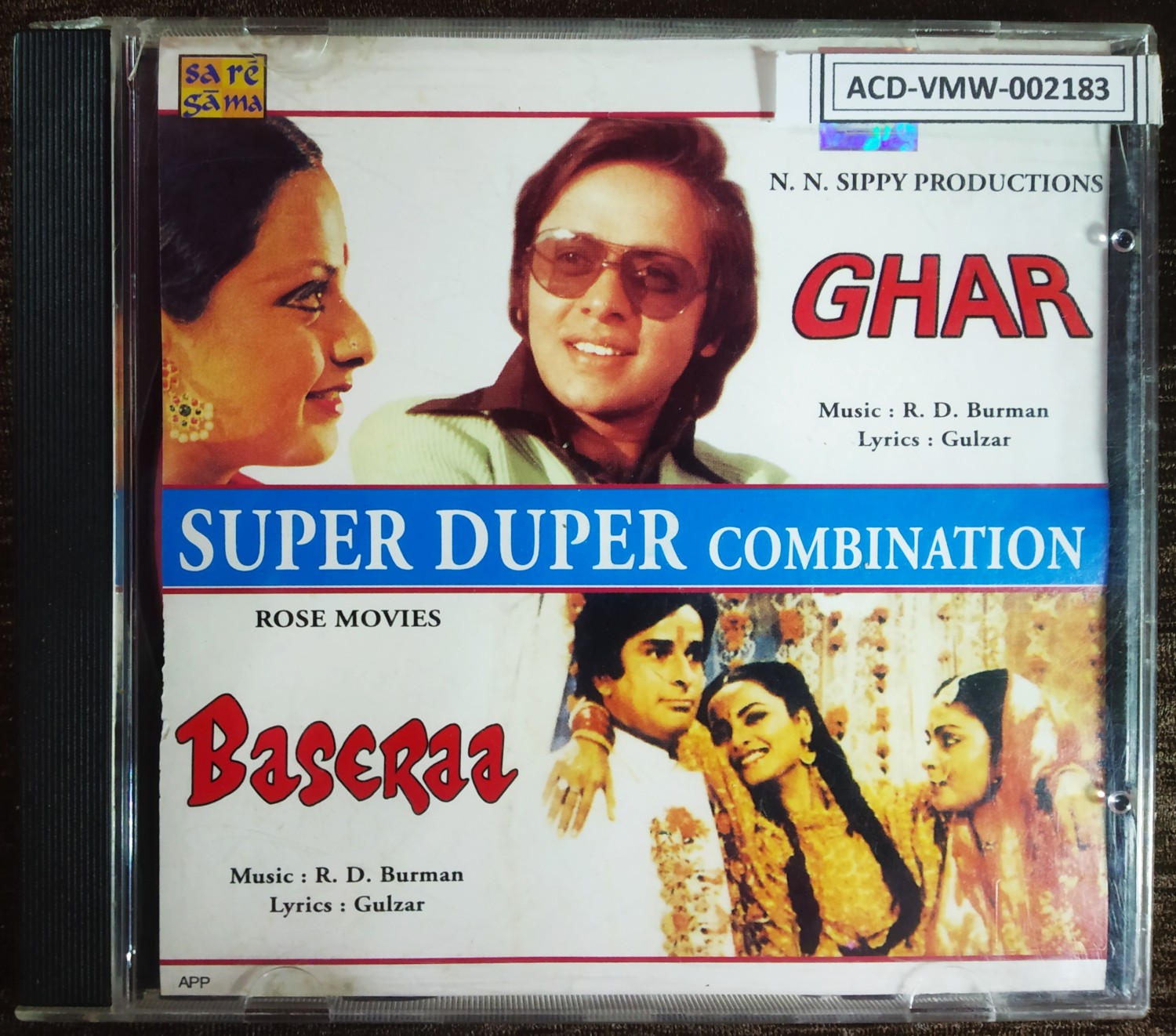 Ghar (1978) R. D. Burman / Baseraa (1981) R. D. Burman Pre-Owned SaReGaMa, RPG Audio CD