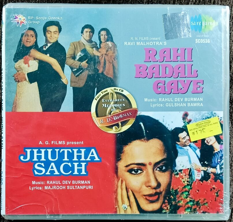 Rahi Badal Gaye (1984) R. D. Burman / Jhutha Sach (1984) R. D. Burman Pre-Owned RPG Audio CD