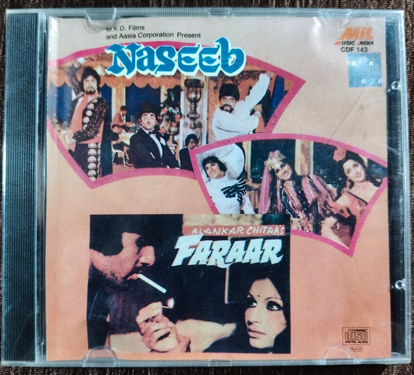 Naseeb (1981) Laxmikant-Pyarelal / Faraar (1975) Kalyanji-Anandji Pre-Owned Music India Audio CD