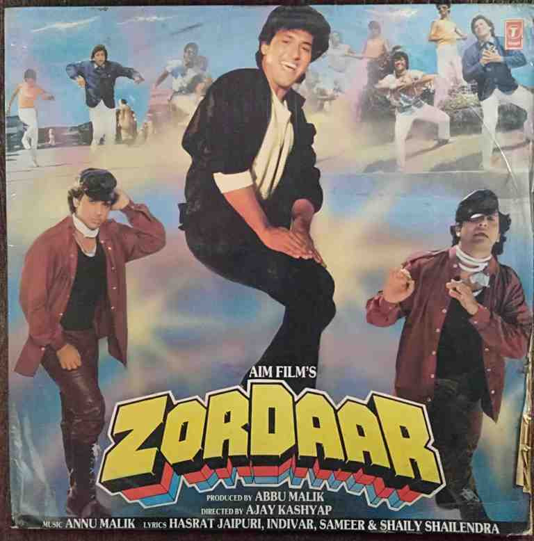 Zordaar (1989) Annu Malik Pre-Owned Vinyl, 12" LP Record