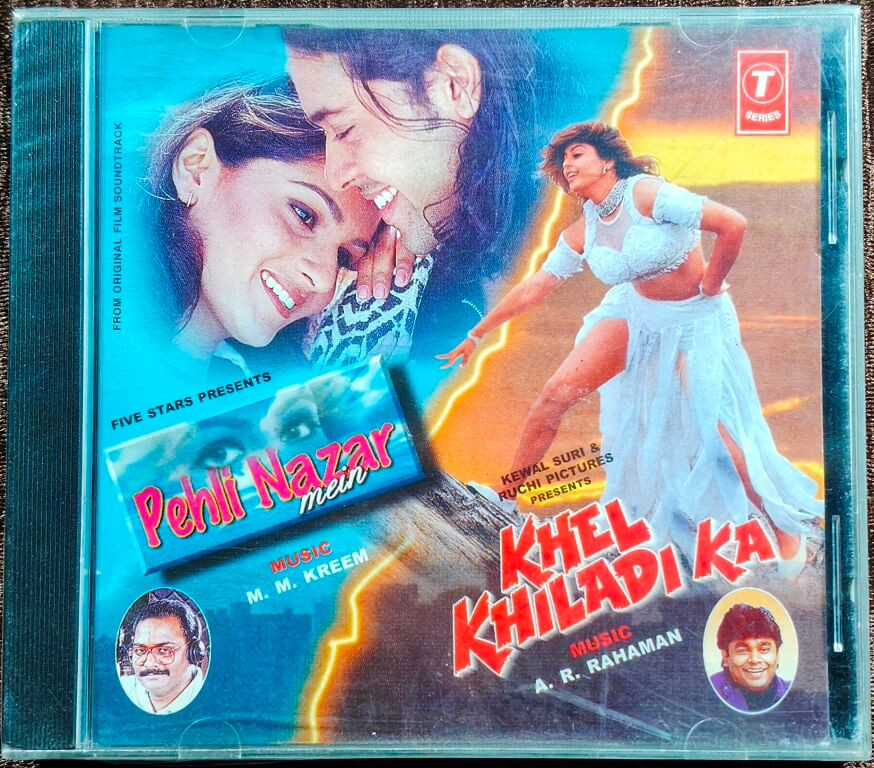 Khel Khiladi Ka (1996) A.R. Rahman / Pehli Nazar Mein (1996) M.M. Kareem Pre-Owned  T-Series Audio CD