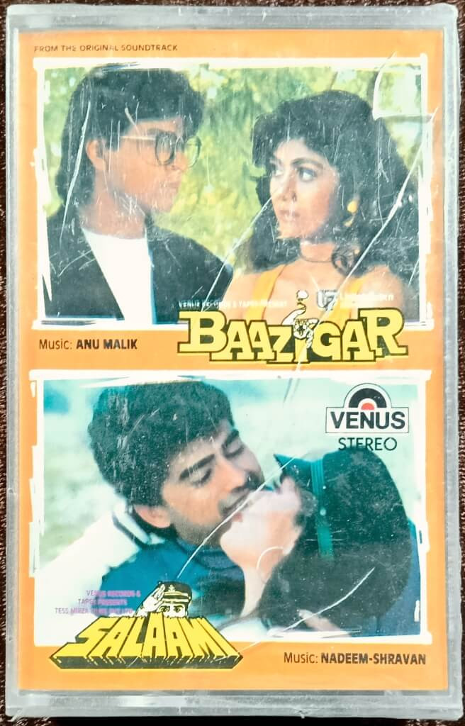 Baazigar (1993) Anu Malik / Salaami (1993) Nadeem-Shravan Pre-Owned Venus Audio Cassette