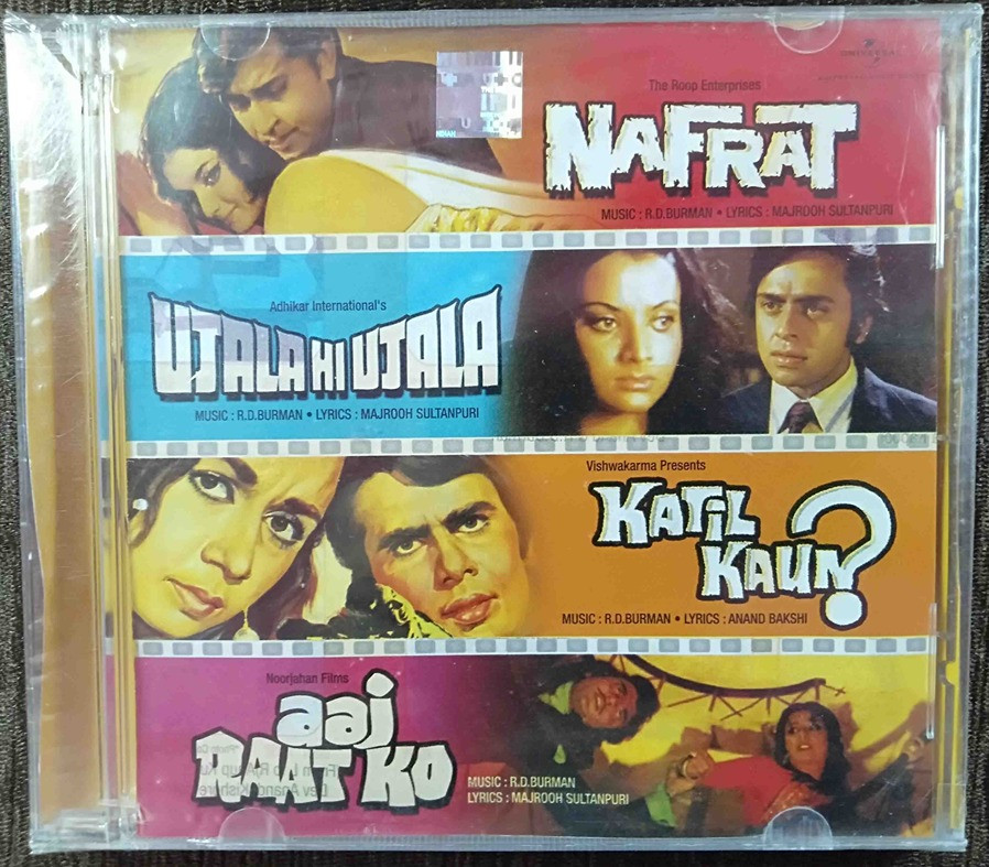 Nafrat (1973) R.D. Burman - Ujala Hi Ujala (1974) R.D. Burman - Katil Kaun (1980) R.D. Burman- Aaj Raat Ko (1975) R.D. Burman Pre-Owned Audio CD