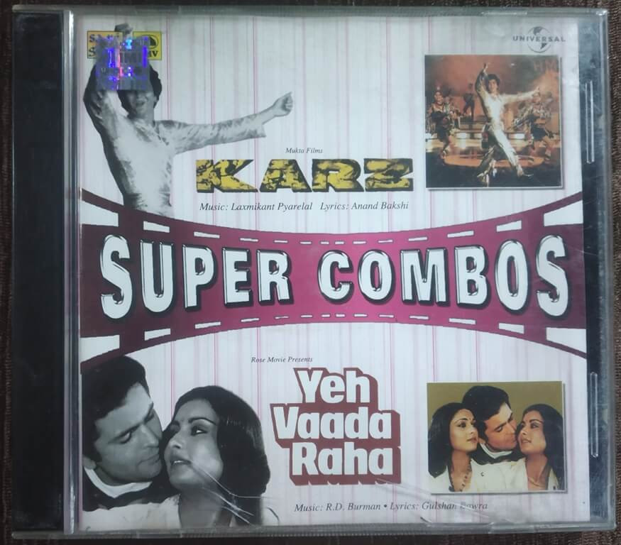 Super Combo Karz (1980) Laxmikant-Pyarelal - Yeh Vaada Raha(1982) R.D. Burman Pre-Owned SAREGAMA, HMV, Universal Audio CD