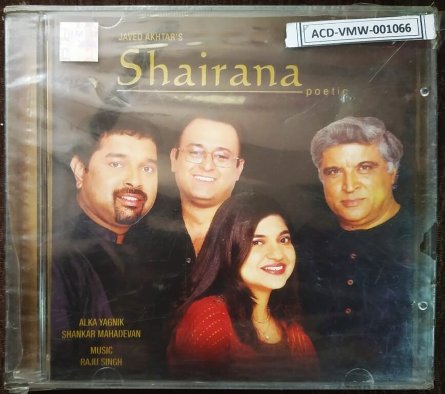 Javed Akhtar - Shairana Poetic (2003) Raju Singh Pre-Owned Universal Audio CD