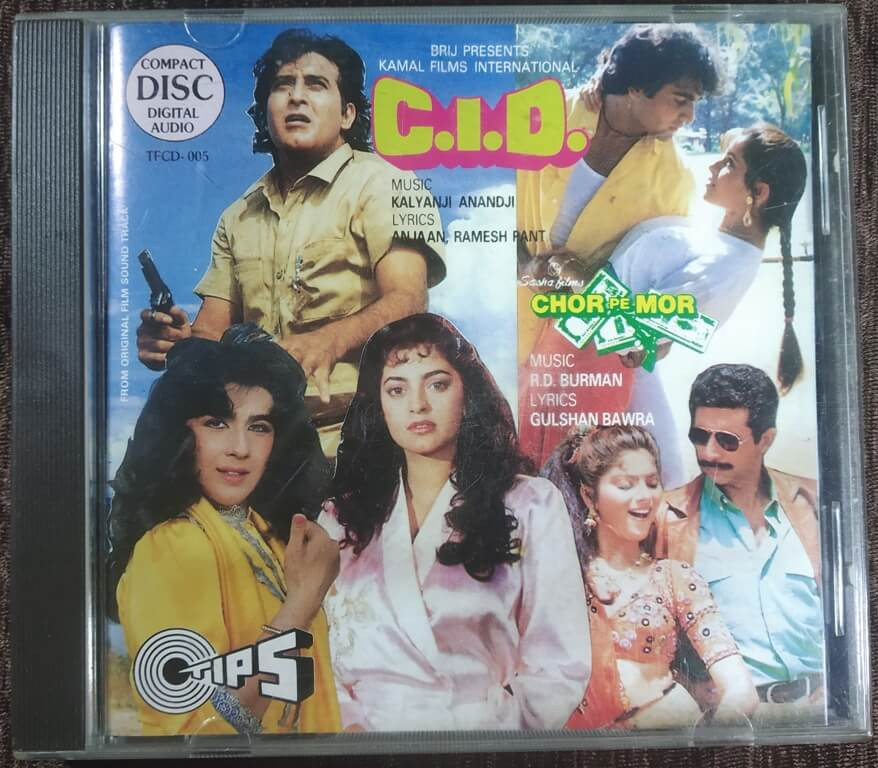 C.I.D. (1990) Kalyanji Anandji-Chor Pe Mor (1990) R D Burman Pre-Owned Tips Imported Audio CD