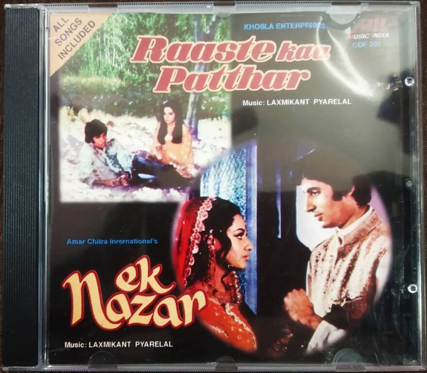 Raaste Kaa Patthar (1972) Laxmikant-Pyarelal / Ek Nazar (1972) Laxmikant-Pyarelal Pre-Owned Audio CD