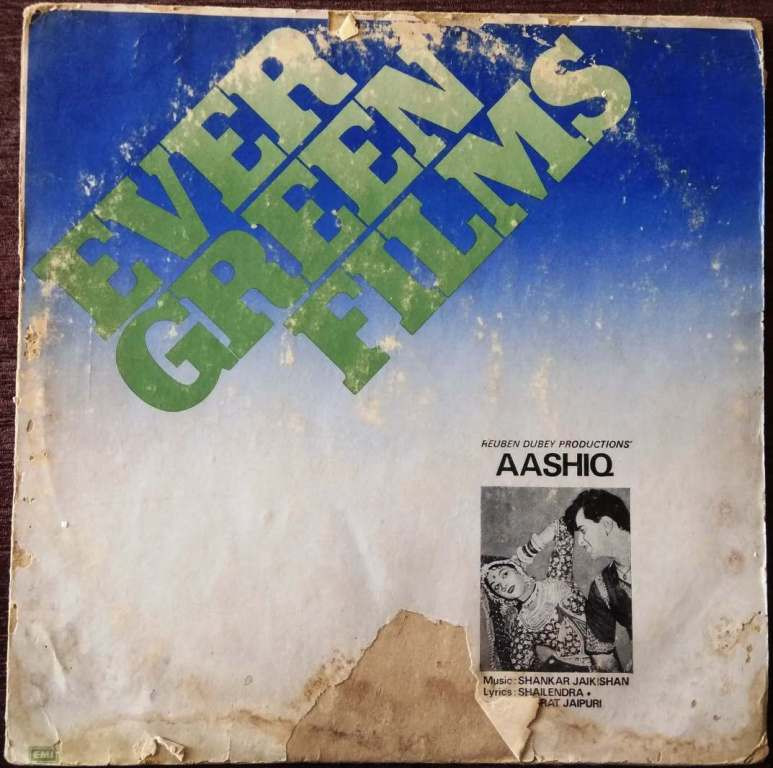 Aashiq (1962) Shankar-Jaikishan Pre-Owned Vinyl, 12" LP Record