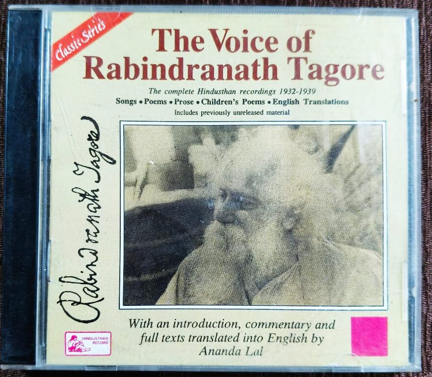The Voice Of Rabindranath Tagore (1997) Rabindranath Tagore Pre-Owned Hindusthan Record Audio CD