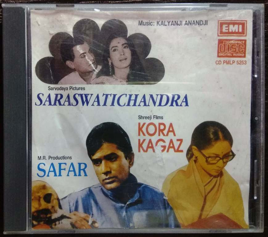 Saraswatichandra (1968) Kalyanji-Anandji / Safar (1970) Kalyanji-Anandji / Kora Kagaz (1974) Kalyanji-Anandji Pre-Owned EMI Imported Audio CD