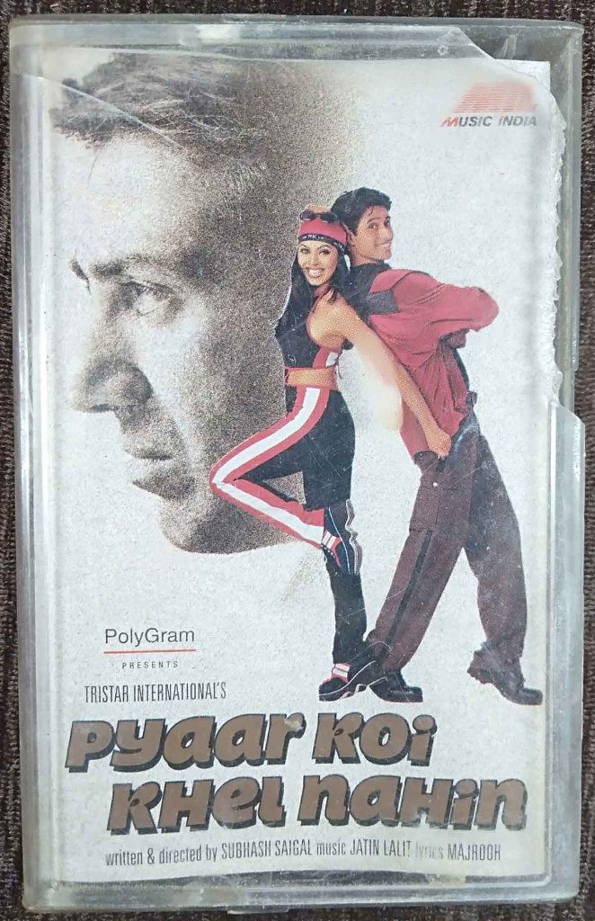 Pyar Koi Khel Nahin (1999) Jatin-Lalit Pre-Owned Music India, Polygram Audio Cassette