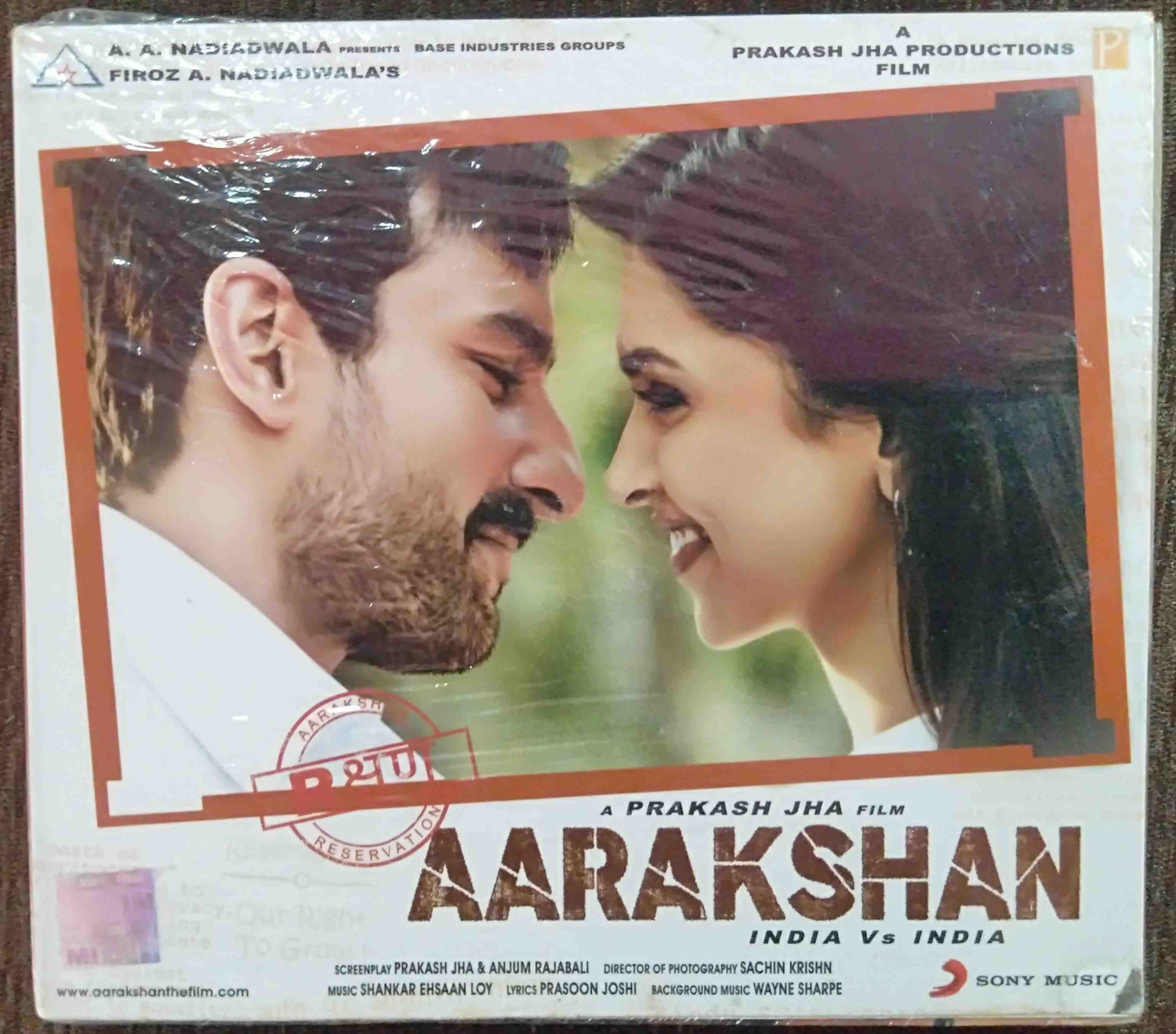 Aarakshan (2011) Shankar-Ehsaan-Loy Pre-Owned Sony Music Audio CD