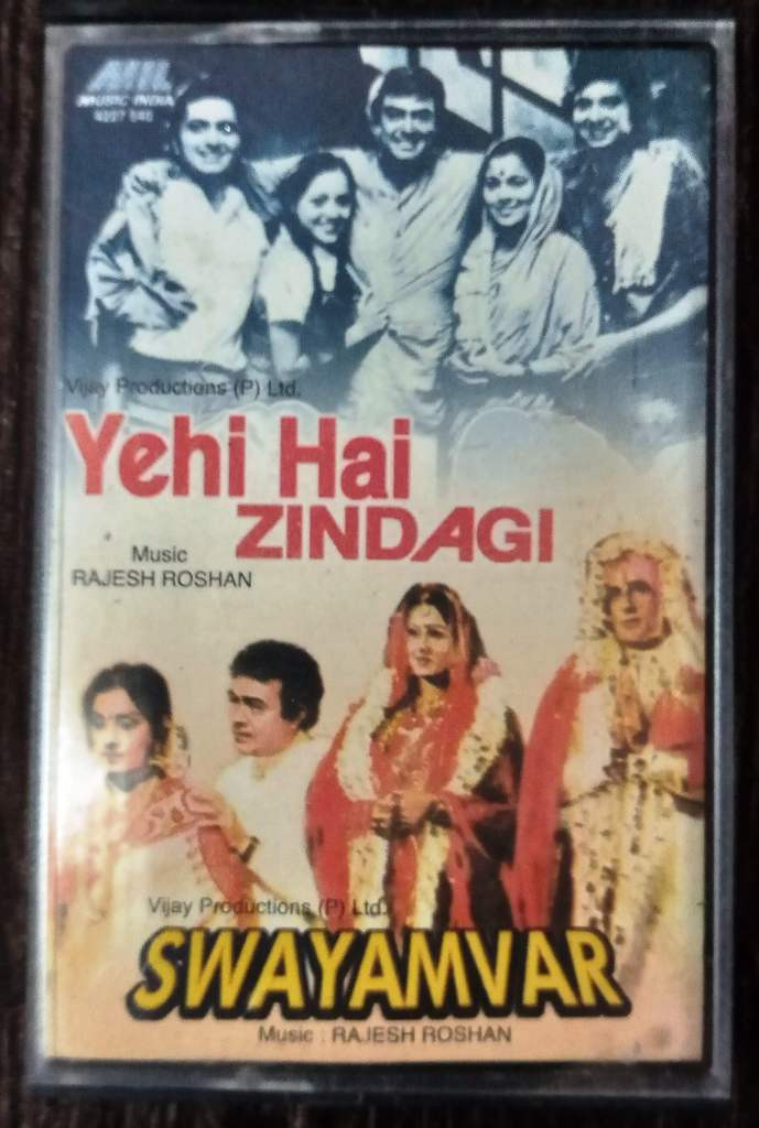 Yehi Hai Zindagi (1977) Rajesh Roshan / Swayamvar (1980) Rajesh Roshan Pre-Owned Music India Audio Cassette