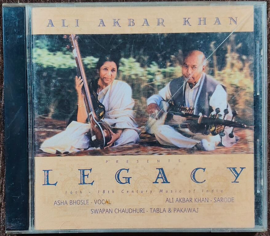 Asha Bhosle & Ali Akbar Khan - Legacy (1996) Ali Akbar Khan Pre-Owned Music Today, AMMP/BMI Audio CD