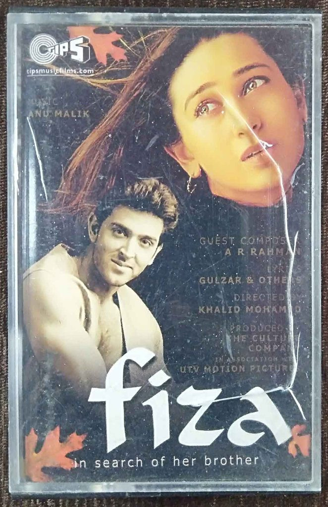 Fiza - In Search Of Her Brother (2000) Anu Malik & A.R. Rahman Pre-Owned TIPS Audio Cassette
