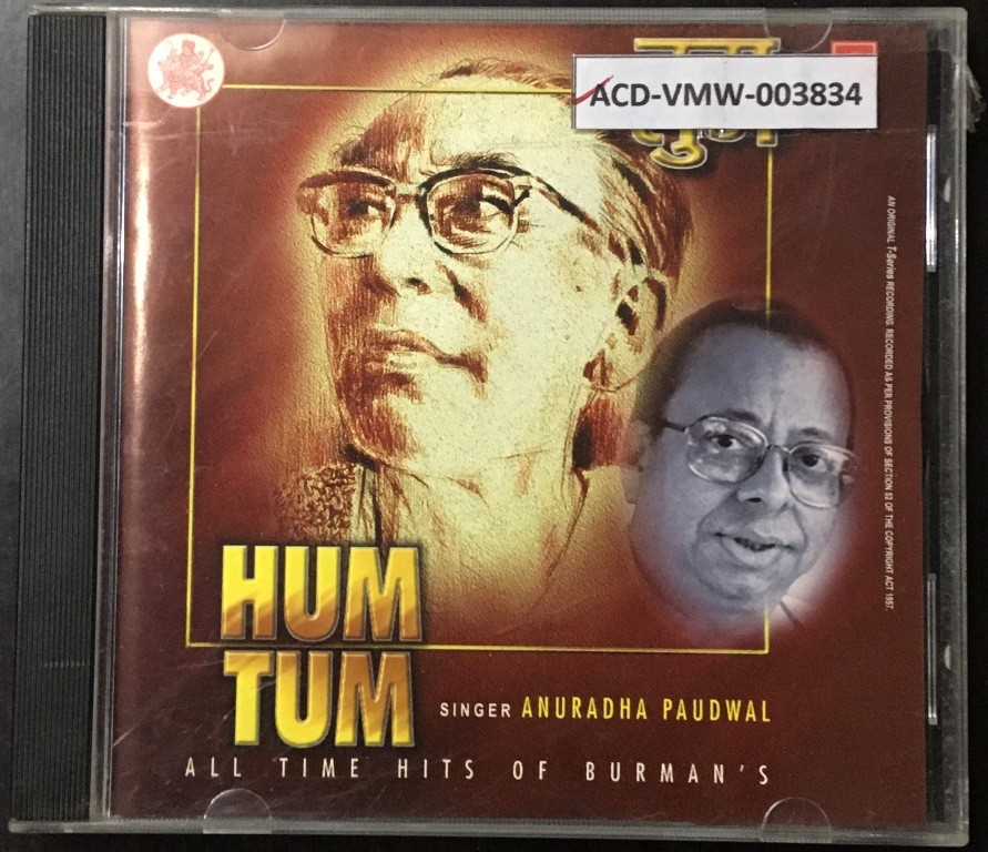 Anuradha Paudwal - All Time Hits Of Burman's - Hum Tum (1997) R.D Burman & S.D. Burman Pre-Owned T-Series Audio CD