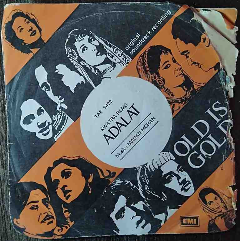 Adalat (1958) Madan Mohan Pre-Owned Vinyl, 7" EP Record