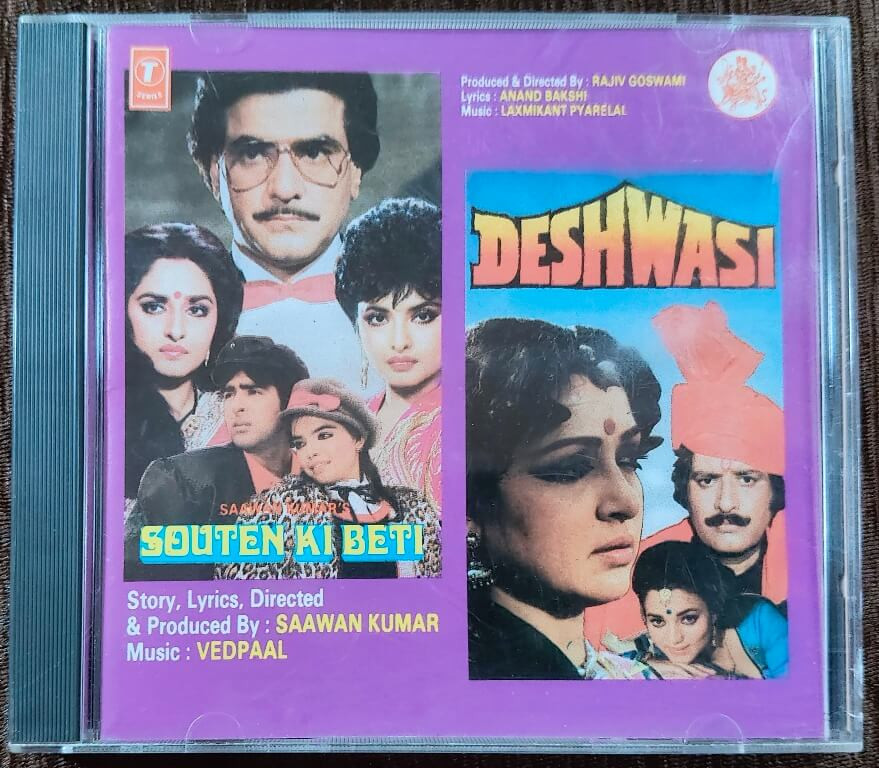Souten Ki Beti (1989) Vedpaal / Deshwasi (1989) Laxmikant-Pyarelal Pre-Owned T-Series Audio CD
