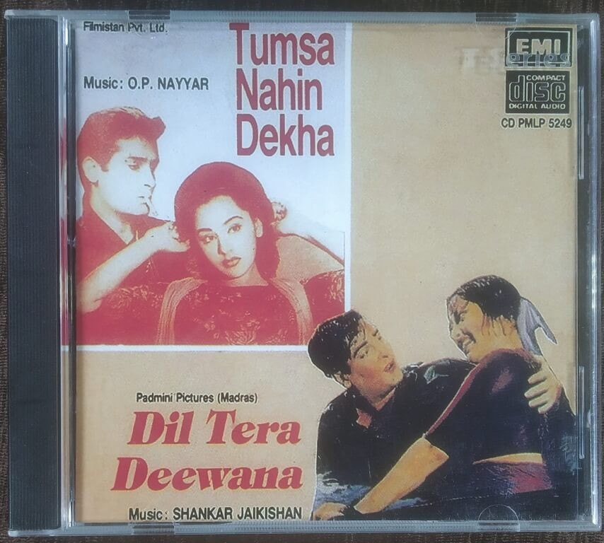 Tumsa Nahin Dekha (1957) Shankar-Jaikishan / Dil Tera Deewana (1962) O P Nayyar Pre-Owned EMI Imported Audio CD