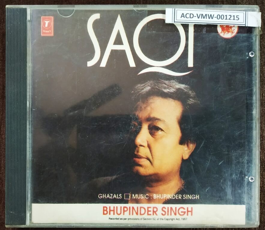 Bhupinder Singh - Saqi (1994) Bhupinder Singh Pre-Owned T-Series Audio CD