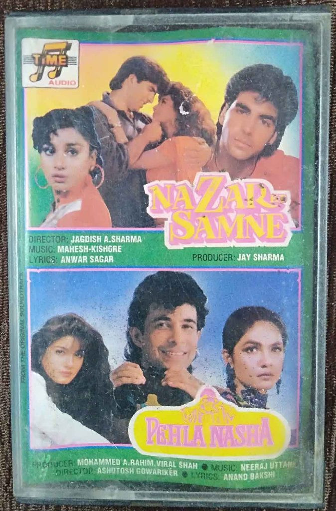 Nazar Ke Samne (1993) Mahesh-Kishore / Pehla Nasha (1993) Neeraj Uttank Pre-Owned Time Audio Audio Cassette