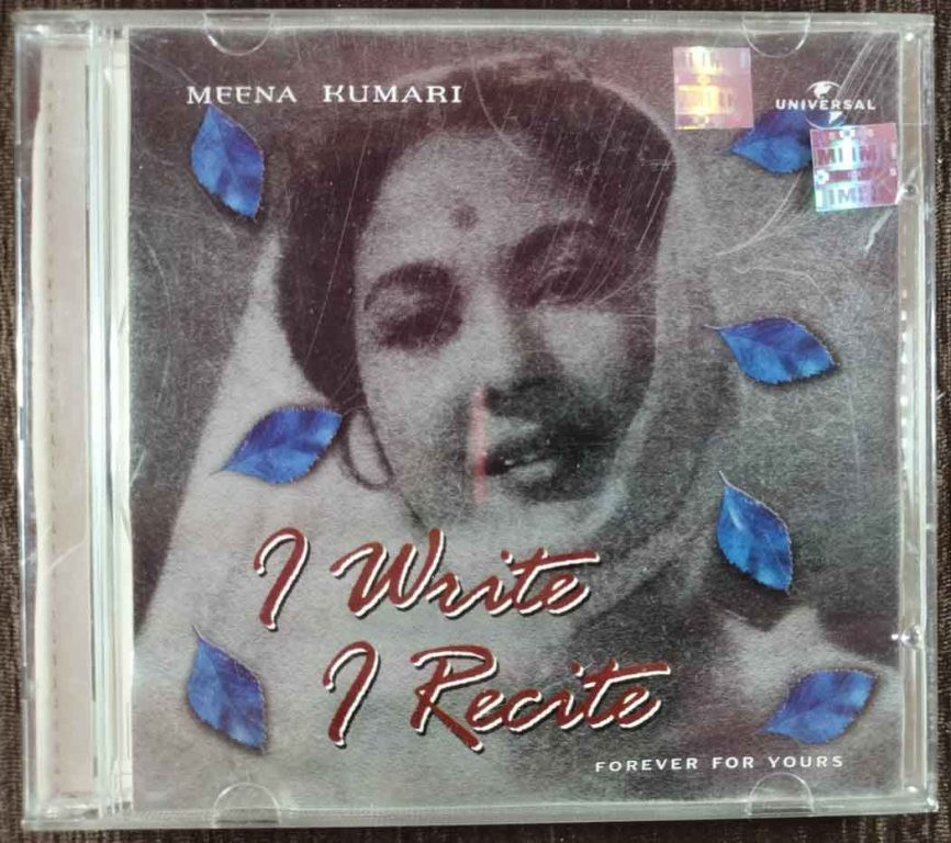 Meena Kumari - I Write I Recite (2001) Khhaiyyaam Pre-Owned Universal Audio CD