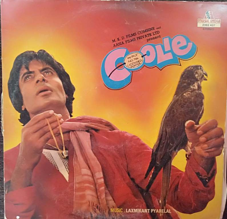 Coolie (1983) Laxmikant-Pyarelal Pre-Owned Vinyl, 12" LP Record