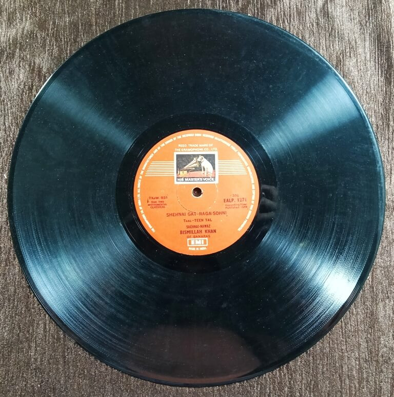 Shehnai-Nawaz Bismillah Khan – Raga Bageshri / Raga Sohoni (1963) Pre-Owned HMV Vinyl, 12" LP Record