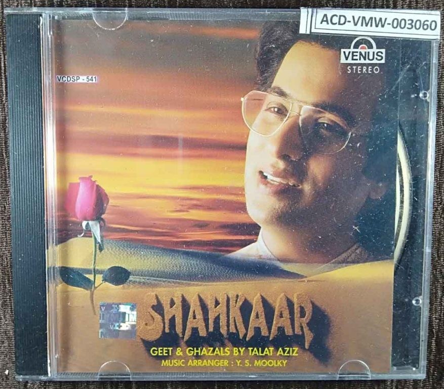 Talat Aziz - Shahkaar - Geet & Ghazals (1999) Talat Aziz Pre-Owned VENUS Audio CD