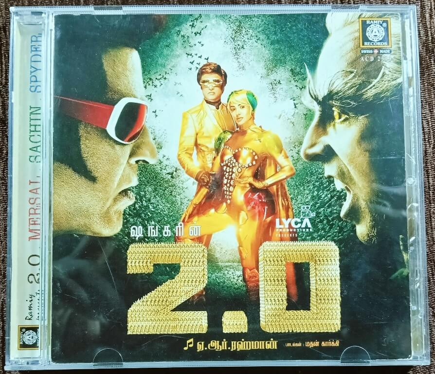 2.0, Marsal, Sachin & Spyder (1918) A.R. Rahman, Harris Jayaraj Pre-Owned Junglee, Times Music Imported Audio CD