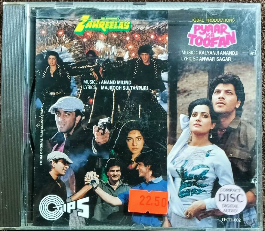 Zahreelay (1989) Anand-Milind / Pyaar Ka Toofan (1989) Kalyanji-Anandji Pre-Owned Tips Imported Audio CD