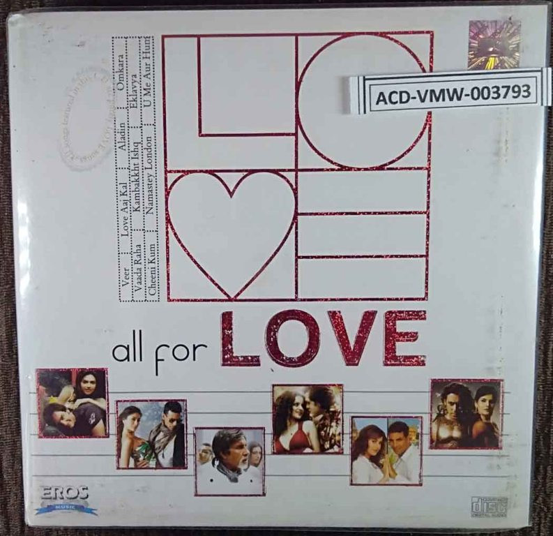 Love All For Love (2010) Compilation Pre-Owned Eros International Audio CD