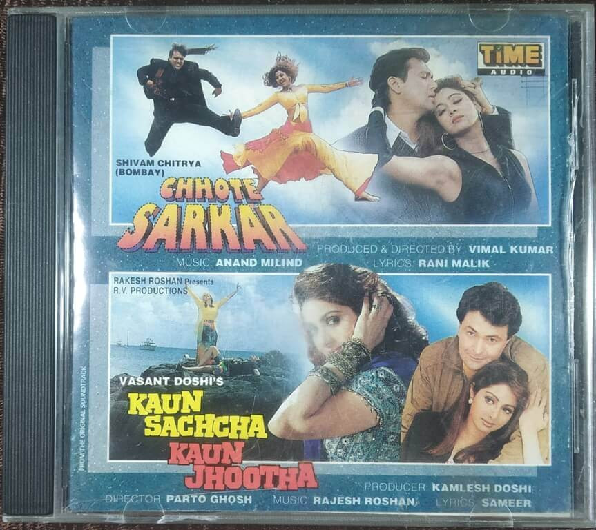 Chhote Sarkar (1996) Anand-Milind / Kaun Sachcha Kaun Jhootha (1996) Rajesh Roshan Pre-Owned "Time Audio" Audio CD