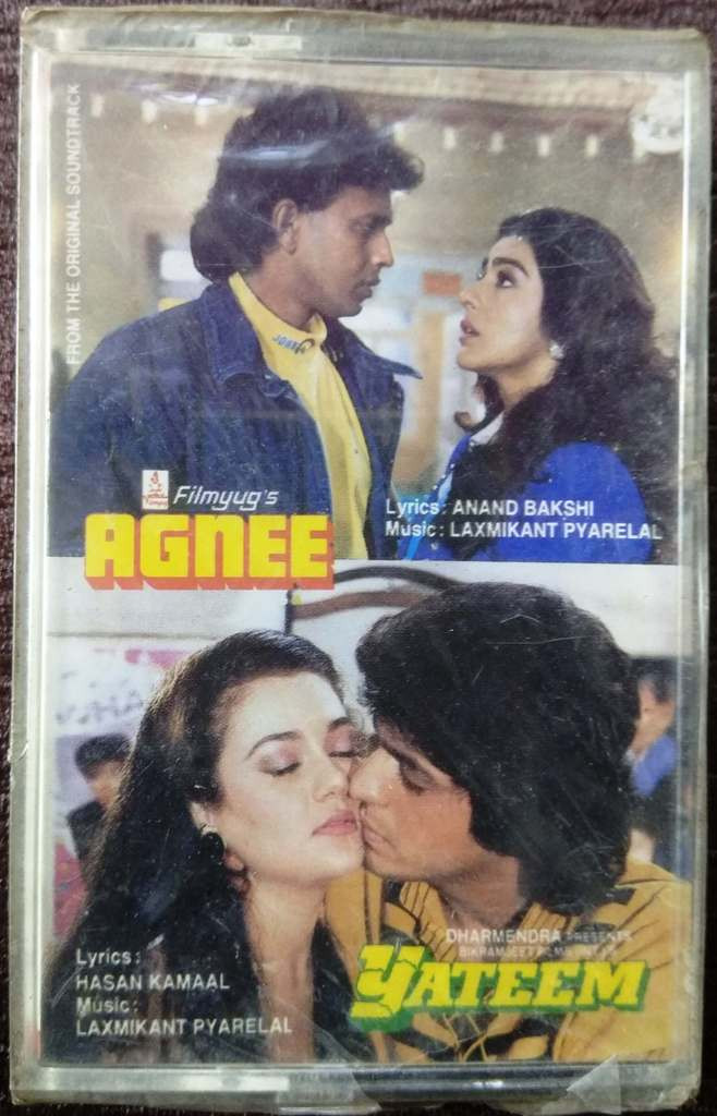 Agnee (1988) Laxmikant-Pyarelal / Yateem (1988) Laxmikant-Pyarelal Pre-Owned Venus Audio Cassette