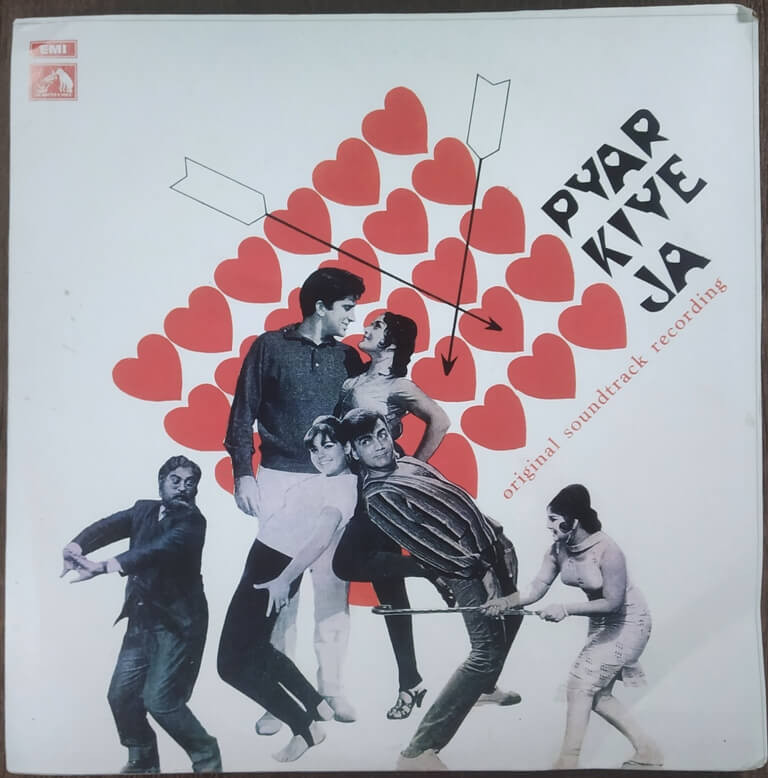 Pyar Kiye Ja (1966) Laxmikant-Pyarelal Pre-Owned HMV Vinyl, 12" LP Record