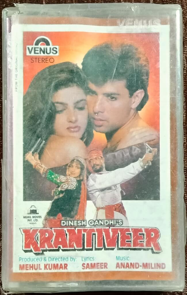 Krantiveer (1994) Anand-Milind Pre-Owned Venus Audio Cassette