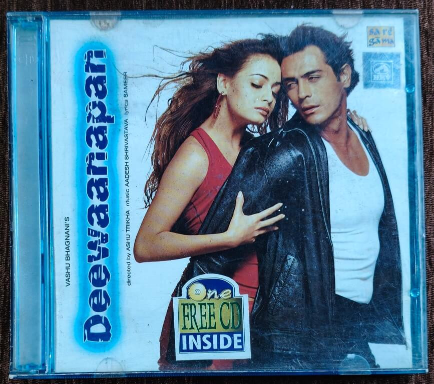 Deewaanapan (2001) Aadesh Shrivastava Pre-Owned Sa Re Ga Ma, RPG Double Audio CD