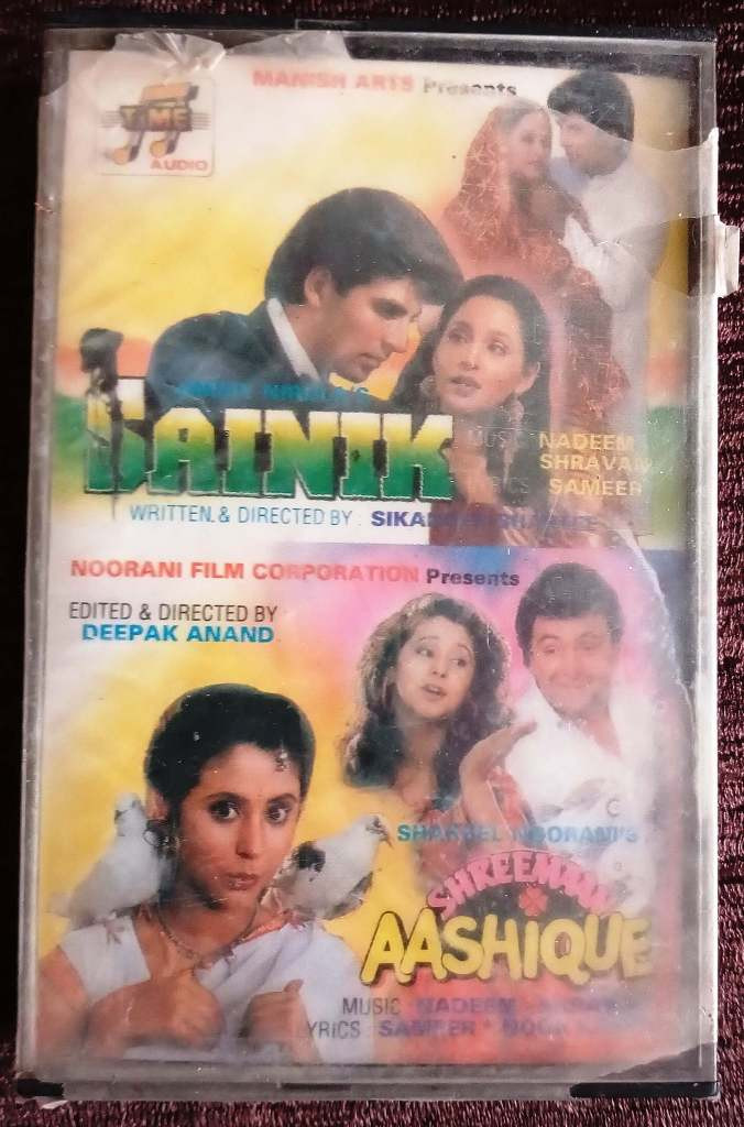 Sainik (1992) Nadeem-Shravan / Shreemaan Aashique (1992) Nadeem-Shravan Pre-Owned Time Audio Audio Cassette