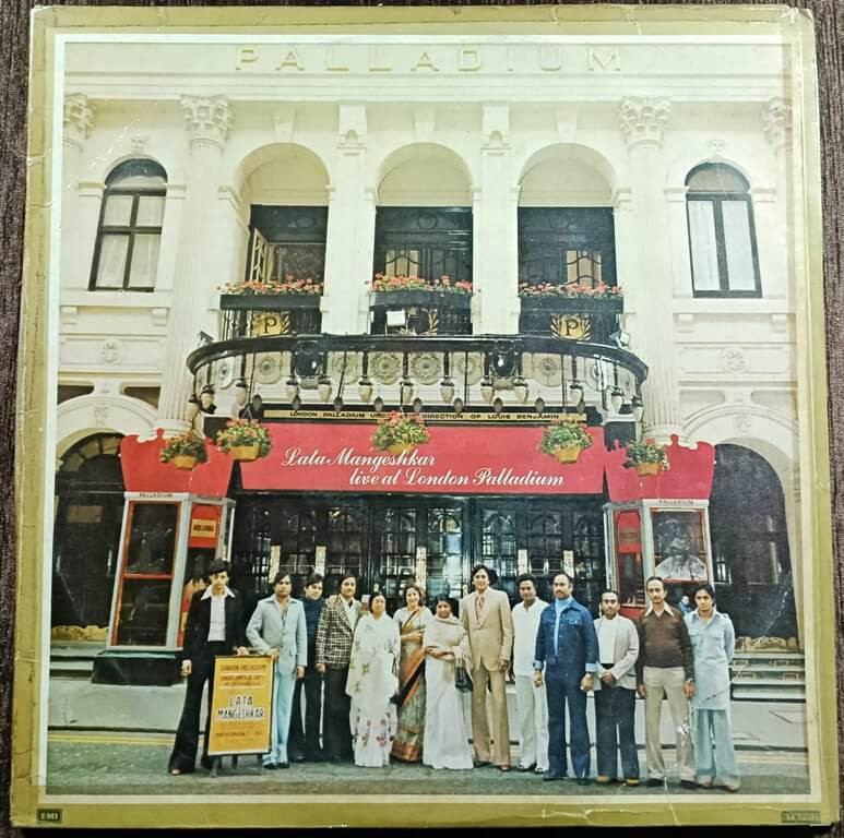 Lata Mangeshkar – Live At The London Palladium (1980) Pre-Owned Vinyl, HMV 12" Double Gatefold sleeve LP Record Set