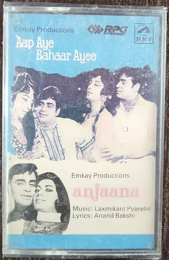 Aap Aye Bahaar Ayee (1971) Laxmikant-Pyarelal / Anjaana (1969) Laxmikant-Pyarelal Pre-Owned HMV, RPG Audio Cassette
