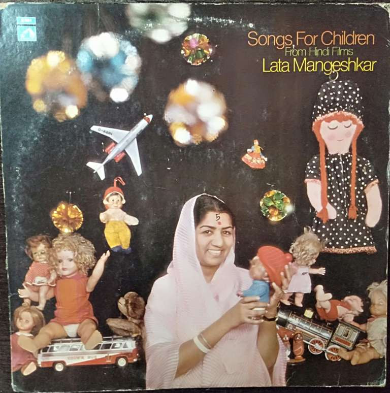 Lata Mangeshkar -Songs For Children - From Hindi Films (1975) Compilation Pre-Owned Vinyl, 12" LP Record