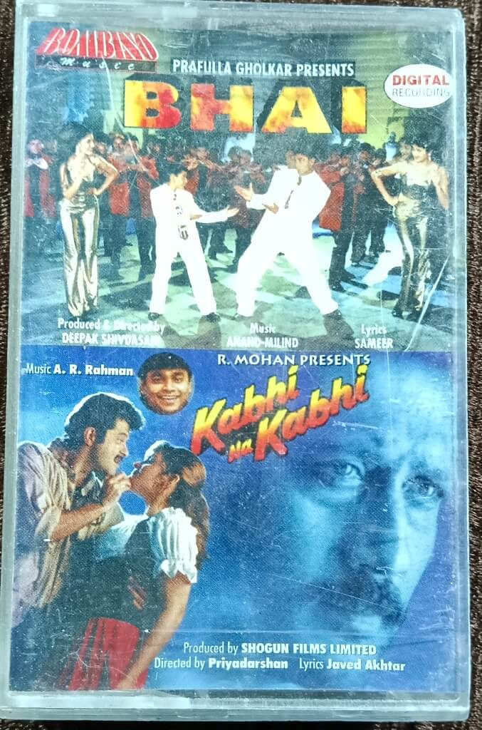 Bhai (1997) Anand - Milind / Kabhi Na Kabhi (1997) A.R. Rahman Pre-Owned Bombino Music Audio Cassette