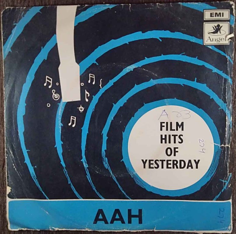 Aah - Film Hits Of Yesterday (1953) Shankar-Jaikishan Pre-Owned Vinyl, 7" EP Record