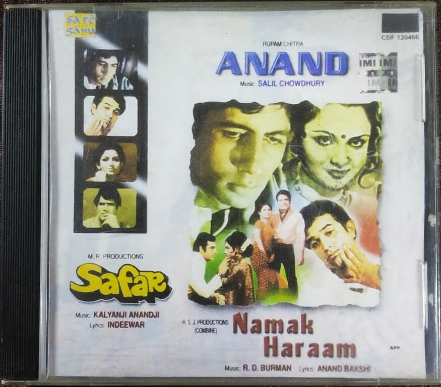 Anand (1970) Salil Chowdhury / Safar (1970) Kalyanji-Anandji / Namak Haraam (1973) R.D. Burman Pre-Owned  Audio CD